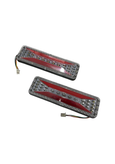 Elektrikli 3 Tekerlekli Kasalı Stop Sağ Sol Komple Kayar Led Model 30 - 9 Cm