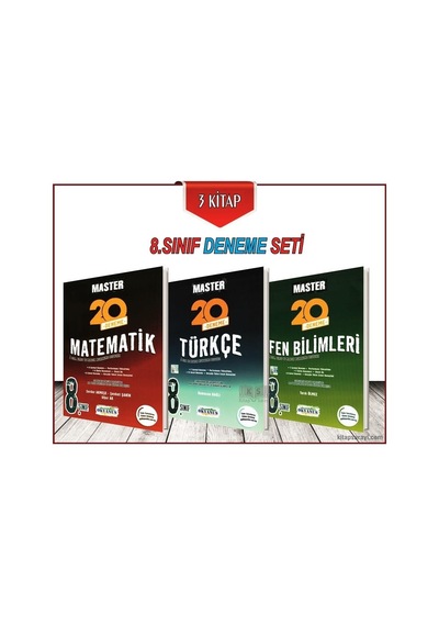8. Sınıf Master Deneme Seti 3 Kitap Okyanus Yayınları