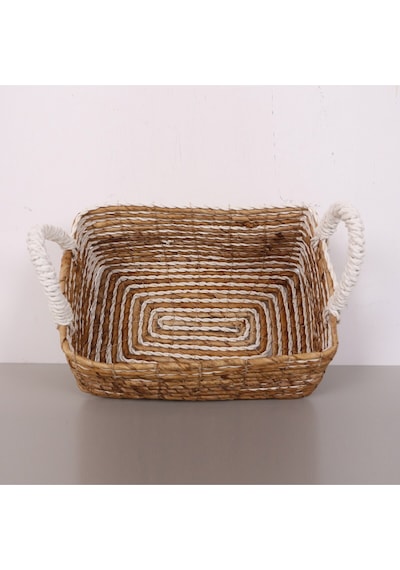 Yenice Muz Lif El Yapımı Küçük Sepet 23x32x16x23 Cm Cm Naturel