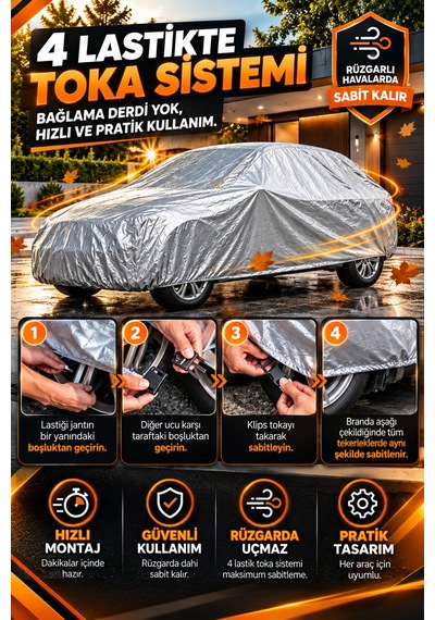 Peugeot 107 2005-2009 Hatchback Uyumlu Araba Brandası Oto Branda Araba Örtüsü Araç Çadırı