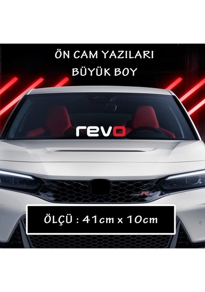 revo yazı oto sticker ön arka cam yazısı - tuning modifiye