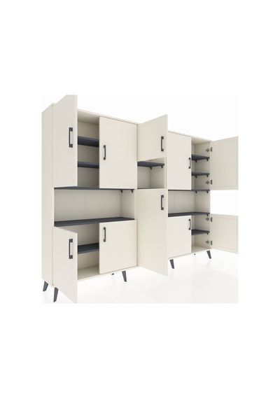 Arges Dolap 14 Raflı 10 Kapaklı 220x30x163 Aytaşı-aytaşı/antrasit Aytası/antrasıt - Aytası Arges Dolap 14 Raflı 10 Kapaklı 220x30x163 Aytaşı-aytaşı/antrasit Aytası/antrasıt - Aytası