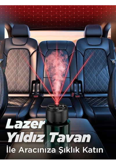 Auhma Af-01 Otomatik Araç İçi Koku-lazer Yıldız Tavan-bright Blue