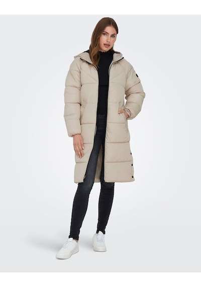 Only Kapüşonlu Puffer Taş Kadın Kaban 15304786 001