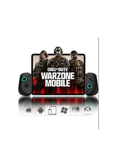 Bsp D8 Pro Rgb Telefon Tablet P3 P4 Android Apple Uyumlu iOS İçin Bluetooth 5.2 Joystick Gamepad Siyah