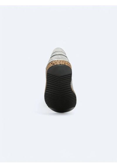 Açık Gri Süet Smart Casual Ayakkabı Gri