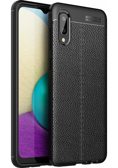 Newface Samsung Galaxy A02 Kılıf Auto Focus Kapak - Siyah
