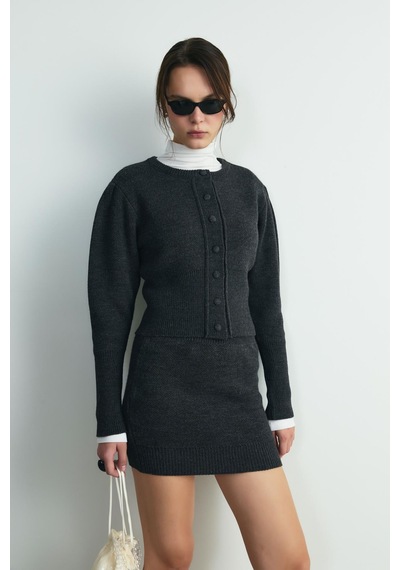 Suud Collection Füme Lucy Triko Hırka