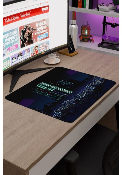 Va-11 Hall-a Kaymaz Dikişli Kauçuk Oyuncu Mousepad V5 - 48x40 Xl Gaming Mouse Pad Fare Altlığı