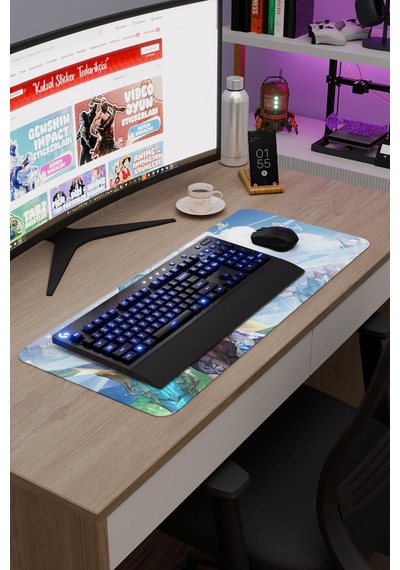 Eula Genshin Impact Anime Gacha V1 - 70x30 Xl Gaming Mouse Pad Fare Altlığı