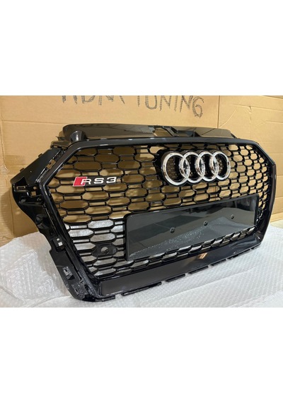 Audi A3 Rs3 Ön Panjur Pianoblack 8v Makyajlı Kasa 2016 -2020 Arası Uyumlu