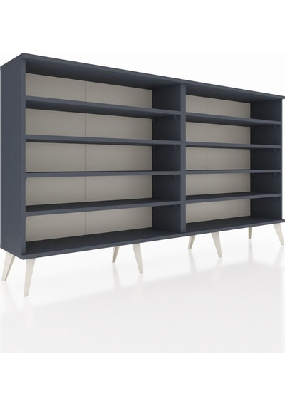 Arges Konsol 8 Raflı 176x30x99 Antrasit-antrasit Antrasit-antrasit Arges Konsol 8 Raflı 176x30x99 Antrasit-antrasit Antrasit-antrasit