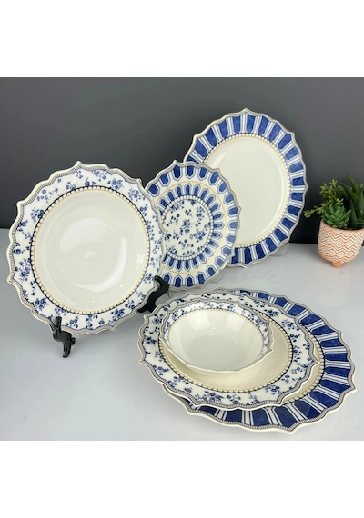 Mien Elizabeth London 24 Parça Florence Yemek Takımı El23a035 Beyaz