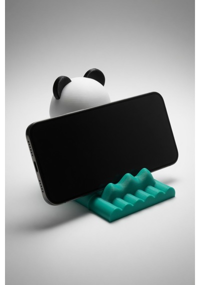 Panda Figürlü Telefon Standı Masaüstü Şık lik Telefon Tutucu Uyumlu Dekoratif
