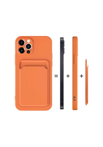Apple Uyumlu iPhone 12 Pro Max Kılıf Zore Ofix Kartlık Bölmeli Kılıf