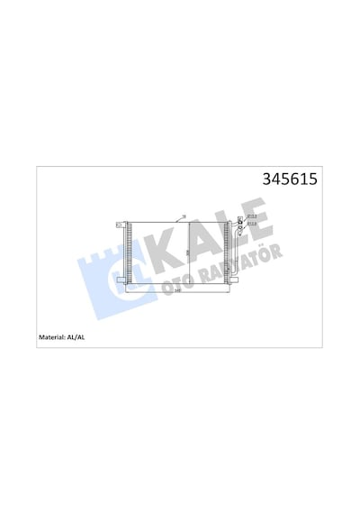 Kale Radyator Klıma Radyatoru Bmw E46 X3 E83 Dızel AOD-KALE 345615