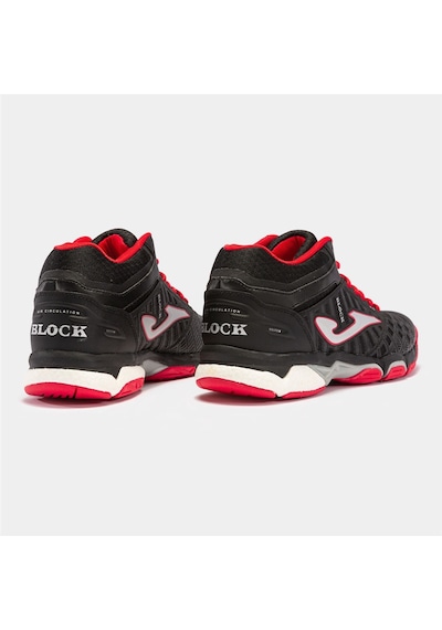 Joma VBLOCK - Unisex Siyah Kırmızı Voleybol Ayakkabısı - VBLOKS23 Siyah