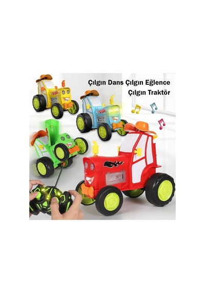 Oyuncak Dans Eden Çılgın Traktör - Kumandalı Çılgın Traktör 2101-a Kırmızı Kırmızı