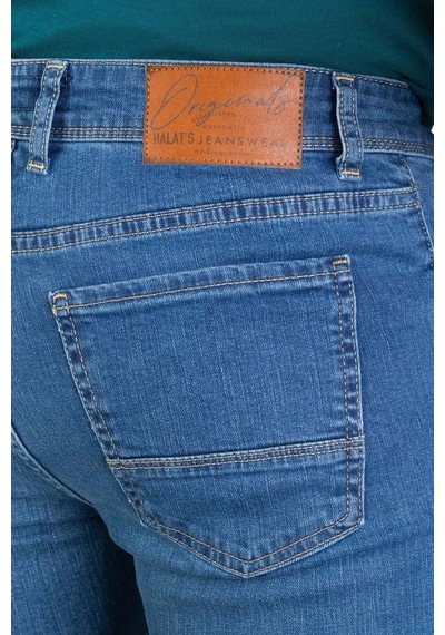 HLT Jeans Erkek Açık Mavi Taşlamalı Slim Fit Likralı Jean Kot Pantolon Brenden