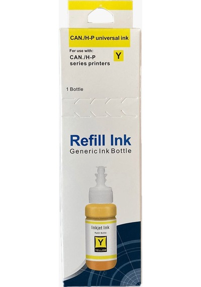 Hp Ve Canon Uyumlu Üniversal Yellow Uyumlu Mürekkep 70ml 4 Adet