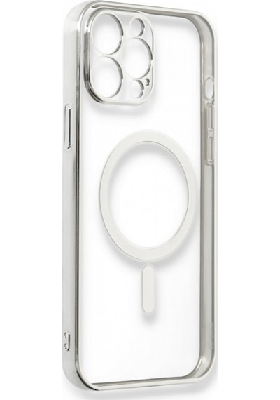 Apple Uyumlu iPhone 14 Pro Max Kılıf Magsafe Özellikli Lazer Silikon Kapak