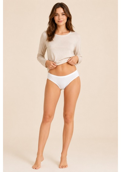 Loule Kadın 6'lı Esnek Modal Pamuklu Bikini Külot Çok Renkli