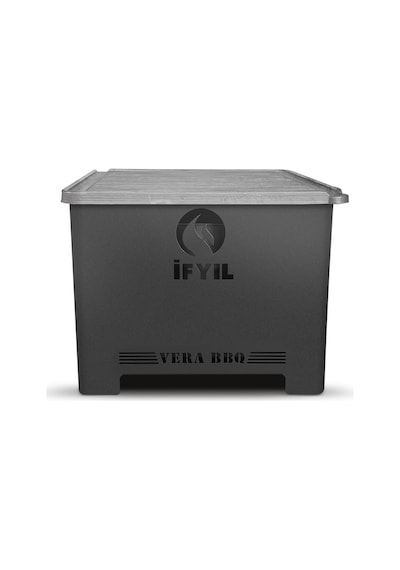 Vera Pelet Yakıtlı Dumansız Zindeliklı Döküm Izgaralı Mangal & Barbekü 2 Kg Pelet Hediyeli - Siyah Diğer
