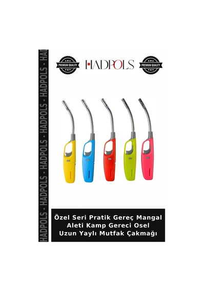 Özel Seri Pratik Gereç Mangal Aleti Kamp Gereci Osel Uzun Yaylı Mutfak Çakmağı
