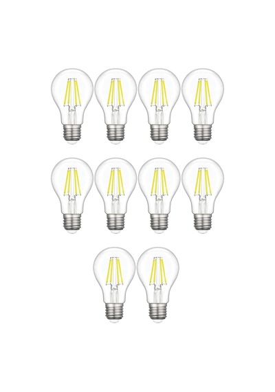 Led Ampul 6w 6500k E27 Beyaz A60 10'lu Erd-96