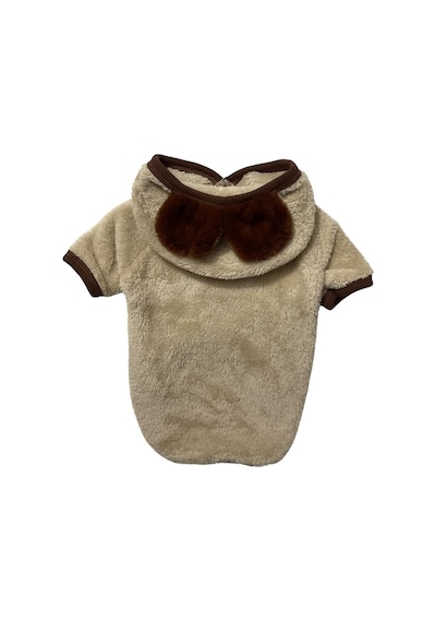 Gedyco Beige Premium Peluş Büyük Irk Köpek Sweatshirtü
