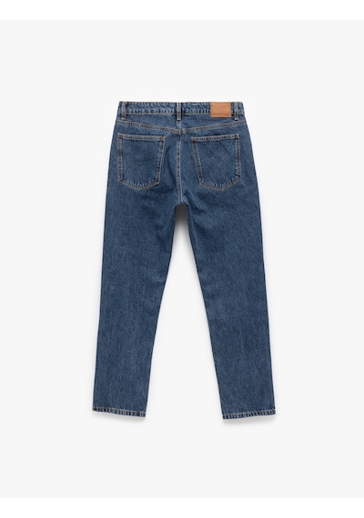 Koton Normal Bel Pamuklu 90's Slim Fit Jean Pantolon - Howland Jean Koyu İndigo 5sam40018nd İndigo