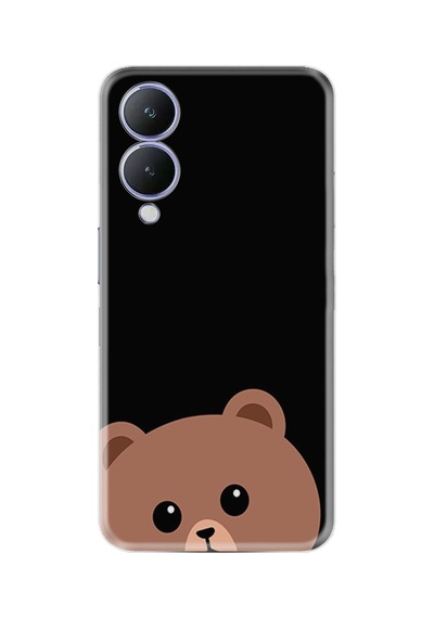 Vivo Y17s Kılıf Resimli Desenli Silikon Platinium Series Hello Bear 1905