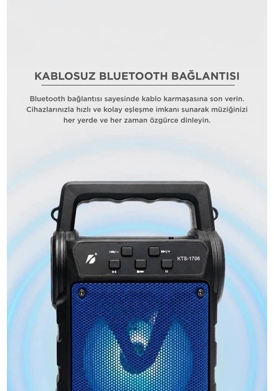 Özel Üretim Torima Bluetooth Hoparlör Kts-1706 Siyah Gece Lambası Seyyar Cihaz Enerji Paneli
