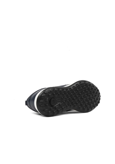 Erkek Lacivert Bağcıklı Kalın Tabanlı Sneaker