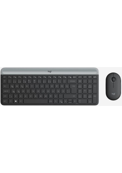 LOGITECH MK470 920-009435 KABLOSUZ KLAVYE MO  SE SETİ-SİYAH