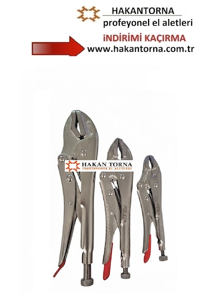Hakantorna - 3 Adet Rico Ayarlı Pense Seti Takımı 140mm- 180mm 250mm Cr-v Çelik Pense