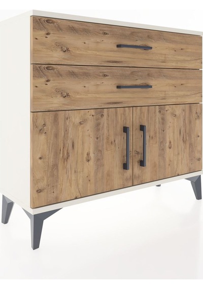 Arges Şifonyer Tek Raflı 2 Çekmeceli 2 Kapaklı 88x30x80 Aytaş... Aytaşı