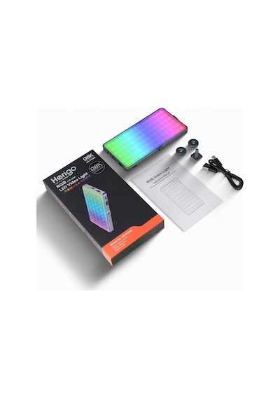 Herigo Hr-ph004 Rgb Led Video Işığı 2500-9900k Vlog Işığı