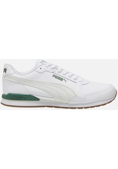 Puma 384855 22 St Runner V3 L Erkek Sneakers Ayakkabı Beyaz Yeşil Beyaz - Yeşil