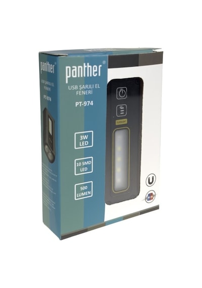 Panther Usb Şarjlı Mıknatıslı El Feneri Pt-974