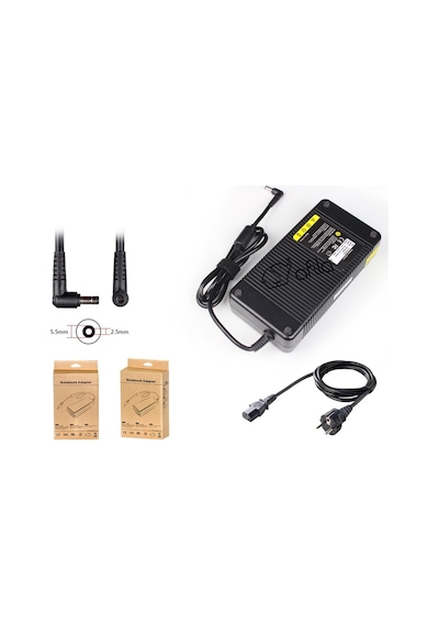 Monster Abra A5 V21.2.4 Uyumlu Notebook Adaptörü, Şarj Aleti Cihazı 150w