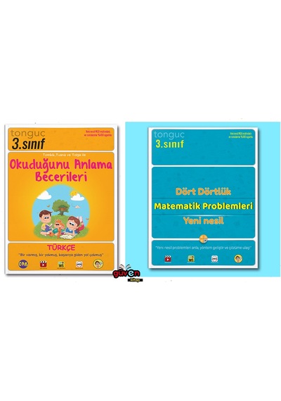 3.sınıf Dört Dörtlük Matematik Problem Ve Okuduğunu Anlama Seti