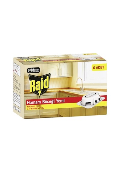 4 Adet Raid Böcek Yemi 6'lı