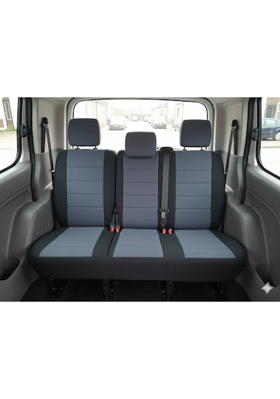 Favori Füme Serisi Opel Combo İle Uyumlu Tam Set Oto Koltuk Kılıfı Arka Koltuk 2+1
