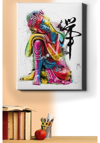Webstyle Sayılarla Boyama Seti Kasnaklı Renkli Buda 60 X 75 Cm