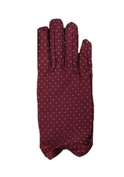 Bordo Renk Puanlı Çocuk  Eldiveni