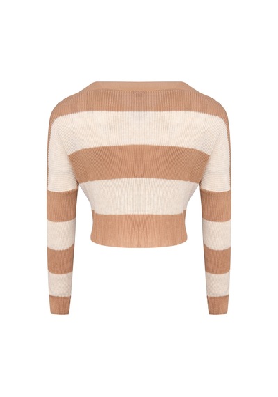 Z3008 Dewberry Bayan Hırka-açık Camel Açık Camel