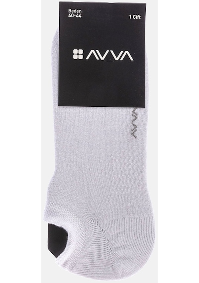 Avva Erkek Beyaz Sneaker Çorap B008553 Beyaz