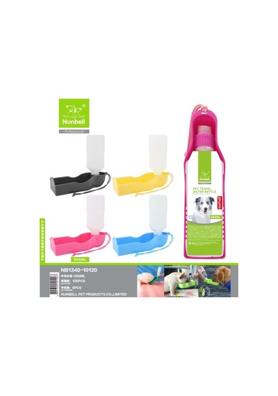 Nunbell Mataralı Köpekler İçin Seyahat Suluğu 500 Ml