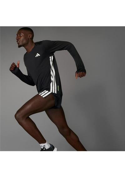 Adidas Adızero L Tee M Erkek Siyah T-shirt Jd3638 Siyah